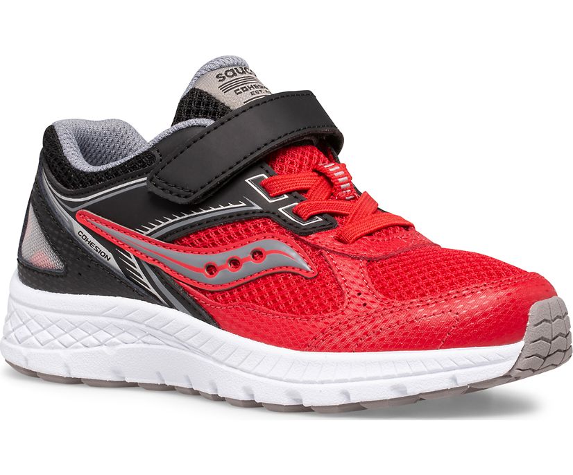 Tenis Saucony Cohesion 14 A/C Niños Rojos Negros | México 838YXFU